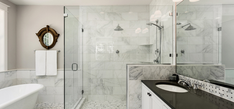bathroom shower door installation in Bartow